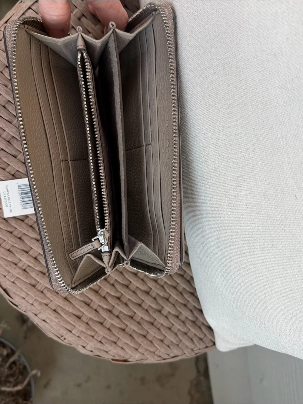 Tory Burch THEA MULTI-GUSSET Zip Continental Wallet French Gray / 036